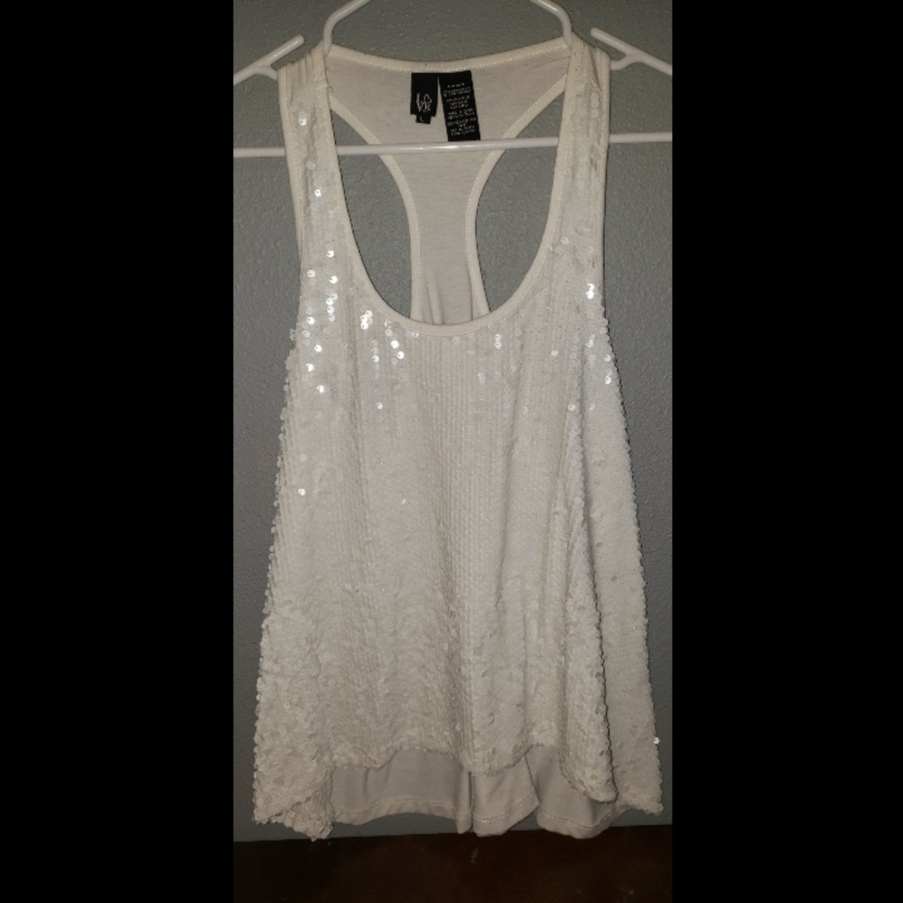 Sequin tank top